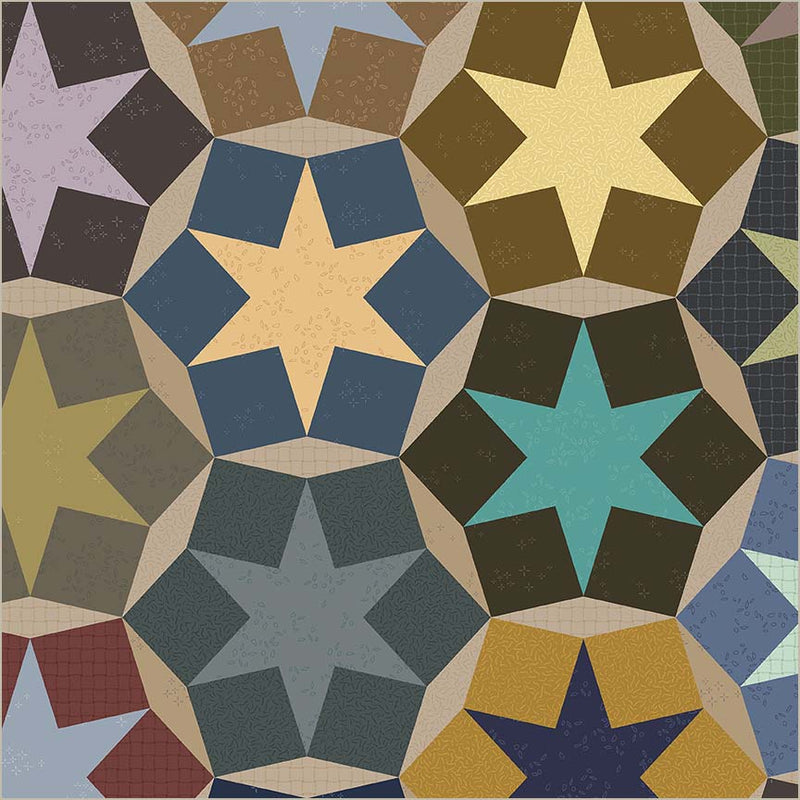 Cotton Wideback Fabric Stellar Dusk 108/109"