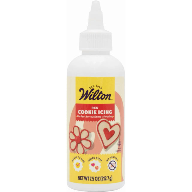 Wilton Red Cookie Icing – Ready-to-Use – 7.5 oz.