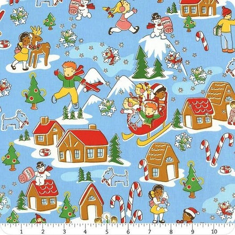 Quilting Cotton Candy Cane Lane Christmas Windham Fabrics