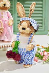 12.5" Gingham Bunny with Eggs