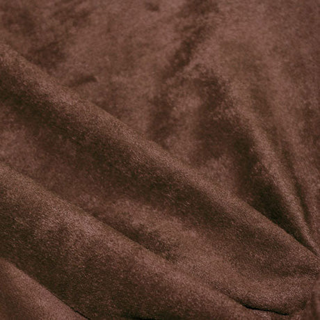 Double Sided Stretch Faux Suede Nylon Spandex Fabric - Dark Berry, 2-Way Stretch, 55" Width (1 Yard)