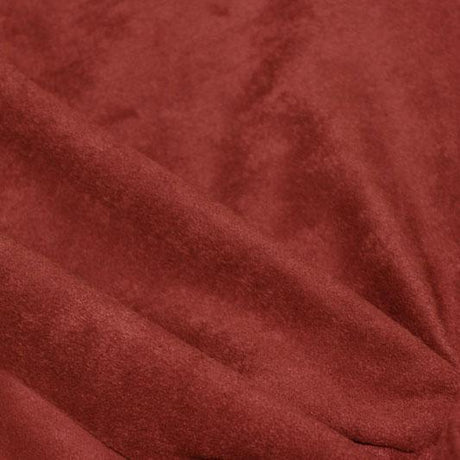 Double Sided Stretch Faux Suede Nylon Spandex Fabric - Dark Berry, 2-Way Stretch, 55" Width (1 Yard)