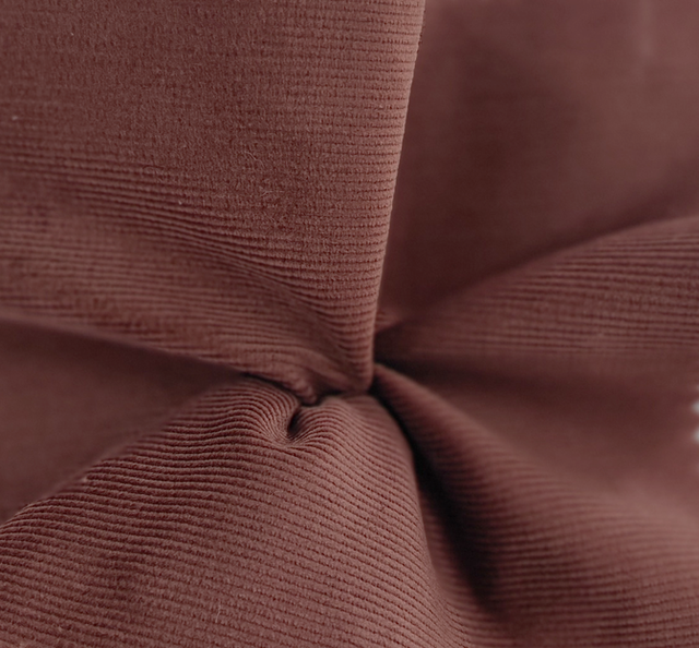 Stretch Corduroy Cotton Spandex Fabric - Brown Ribbed, 47/48" Width