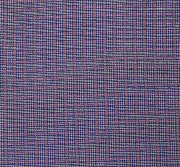 1 Yard  Lilac Blue Stretch Plaid Suiting Fabric 44/45" Wide for Pants & Dresses