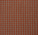 1 Yard Orange/Brown Stretch Plaid Apparel Fabric, 44/45" Wide, Medium Weight