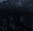 Stretch Velvet Crushed Polyester Spandex Fabric - Cyber Blue Navy, Crushed Texture, 58/60" Width
