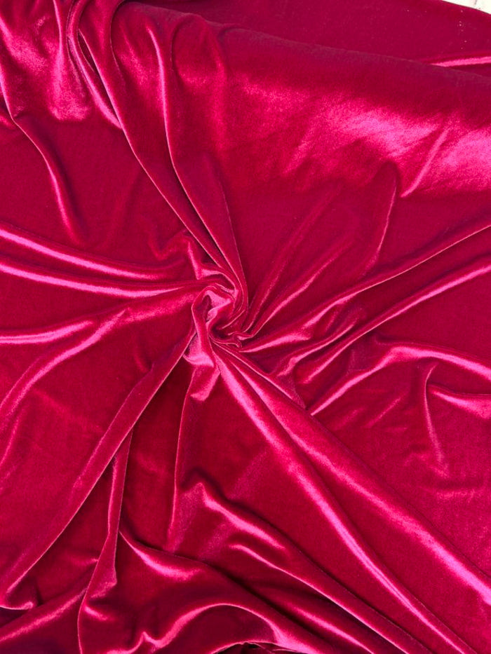 1 Yard Stretch Velvet Fabric Soft Durable Polyester Spandex for Upholstery & Event Decor