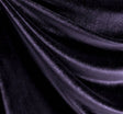Stretch Velvet Solid Purple Fabric - Purple, Solid, 58/60" Width