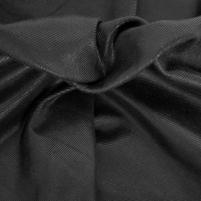 Vegan Soft Leather Black Stripe