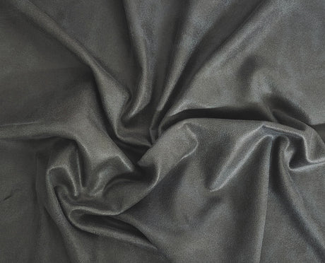 Stretchy Vegan Soft Leather Dark Gray