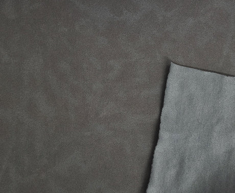 Stretchy Vegan Soft Leather Dark Gray