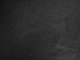 Stretchy Vegan Leather Black Crocodile Print