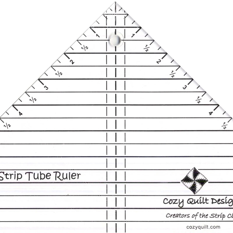 Strip Tube Ruler Plastic Fabric - Clear Quilting Template (1 Ruler)