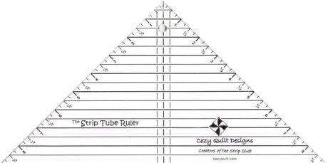 Strip Tube Ruler Plastic Fabric - Clear Quilting Template (1 Ruler)