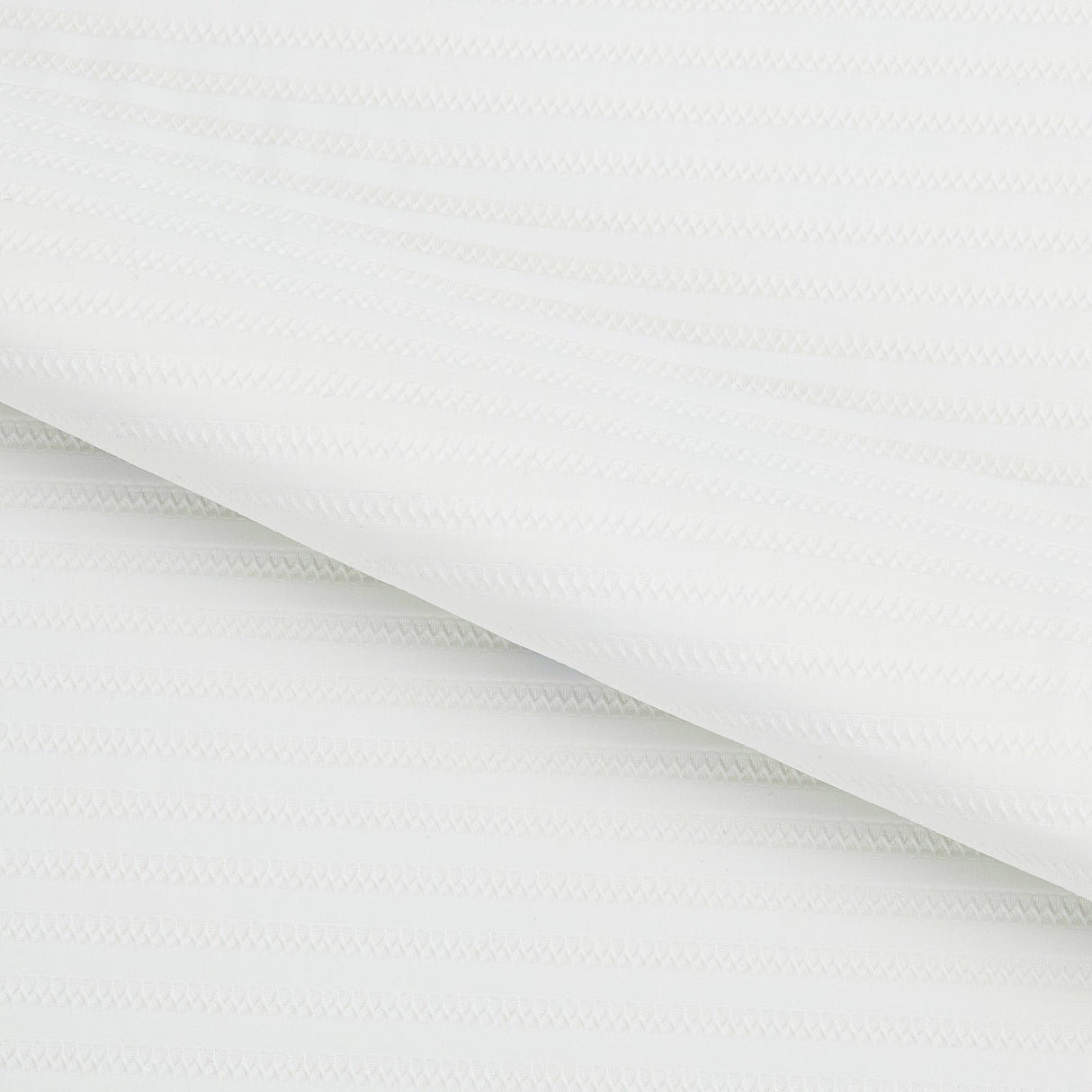 Stripe Jacquard Stretch Mesh Polyester Spandex Fabric - Black, White Stripe, 58" Width (1 Yard)