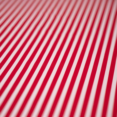 Printed Spandex Striped Black White Fabric