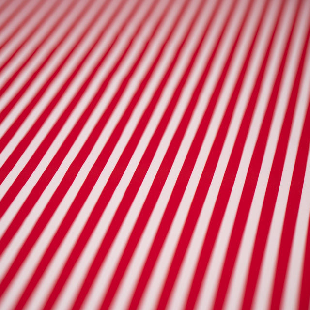 Printed Spandex Striped Black White Fabric