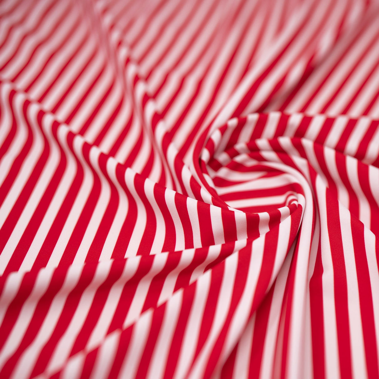 Printed Spandex Striped Black White Fabric