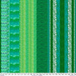 Cotton Print Stripes Sea Green Fabric 44/45"