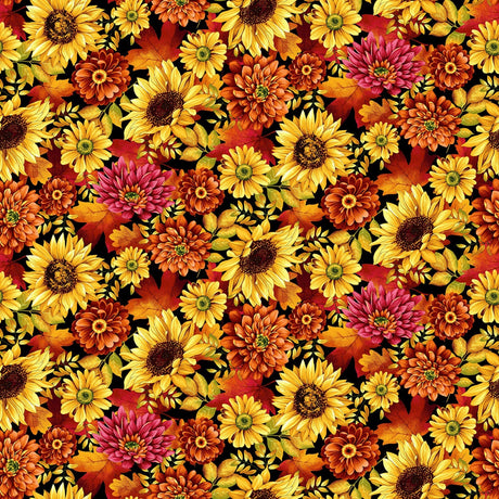 Quilting Cotton Seeds of Gratitude Floral Studio E