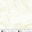 Cotton Print Sun Print Whisper Chartreuse Topography Fabric
