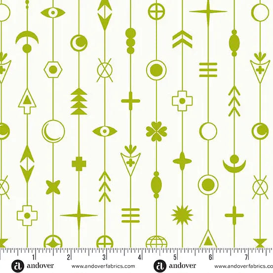 Cotton Print Sun Print Whisper Moss Gaze Fabric 44/45