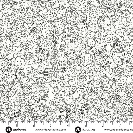 Cotton Fabric Sun Print Whisper Panda Woodland 44/45"