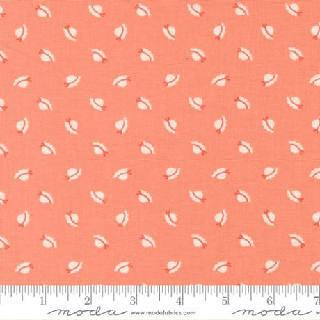 Cotton Fabric Sunbonnet Coral Bonnets 44/45" Wide