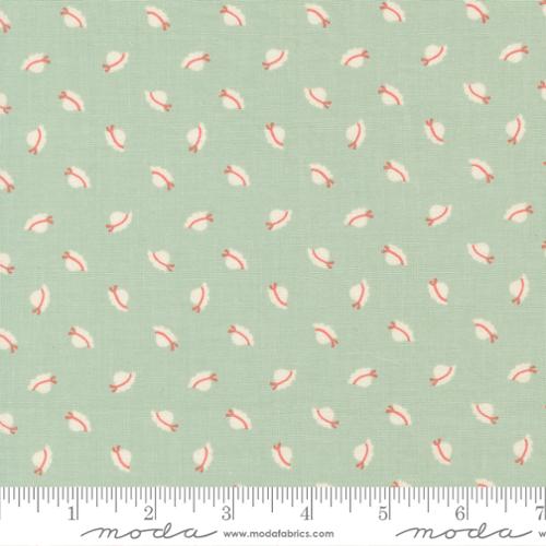 Cotton Print Sunbonnet Dusty Blue Bonnets Fabric 44/45"