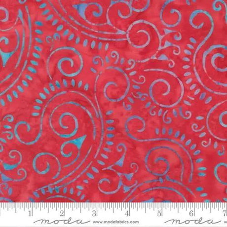 Cotton Batiks Fabric Sunburst Batiks Raspberry 44/45"