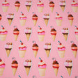 Printed Spandex Fabric Sundae Fun Day