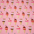 Sundae Fun Day Nylon Spandex Fabric - Printed, 55/56" Width, 4-Way Stretch (1 Yard)
