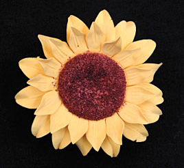 Sunflower Single (Gumpaste) - Large - 6ct