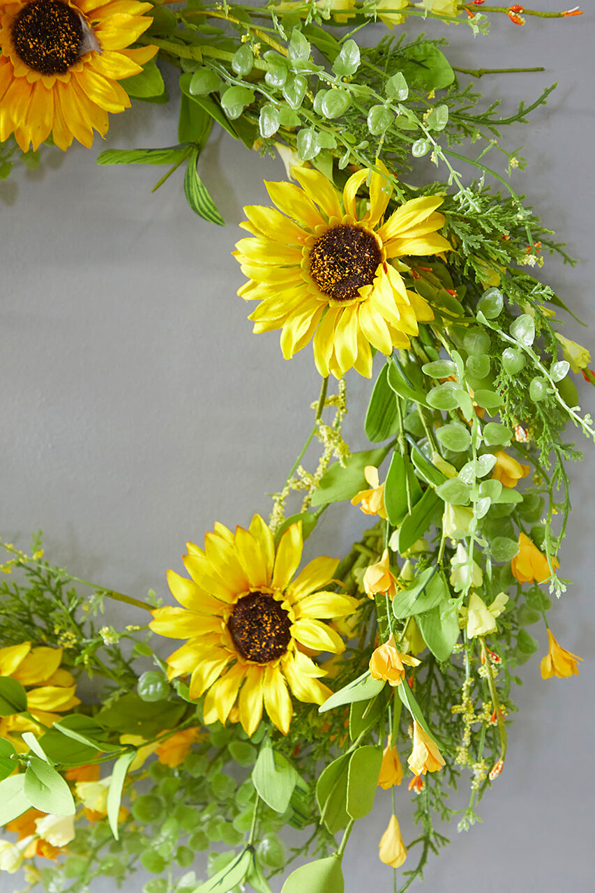 22" Sunflower Wreath