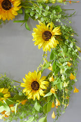 22" Sunflower Wreath