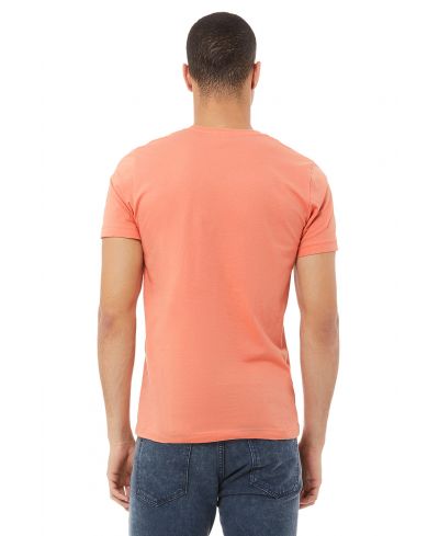Bella Canvas 3001 Airlume Combed And Ring-Spun Cotton Fabric - Sunset, Crewneck, Short Sleeve, Unisex, 4.2 Oz (1 Piece)