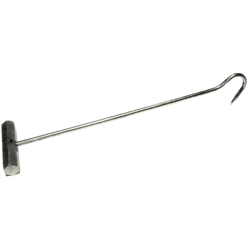 Super-Long Meat Hook / Poultry-Dolly Hook w/Aluminum Handle, 18"