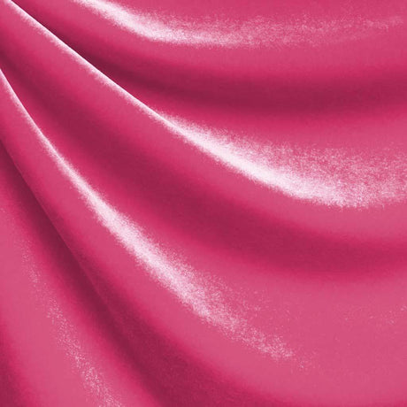 Supreme Shiny Stretch Velvet Polyester Spandex Fabric - Shiny Finish, 56" Width, 4-Way Stretch, 300 GSM (1 Yard)