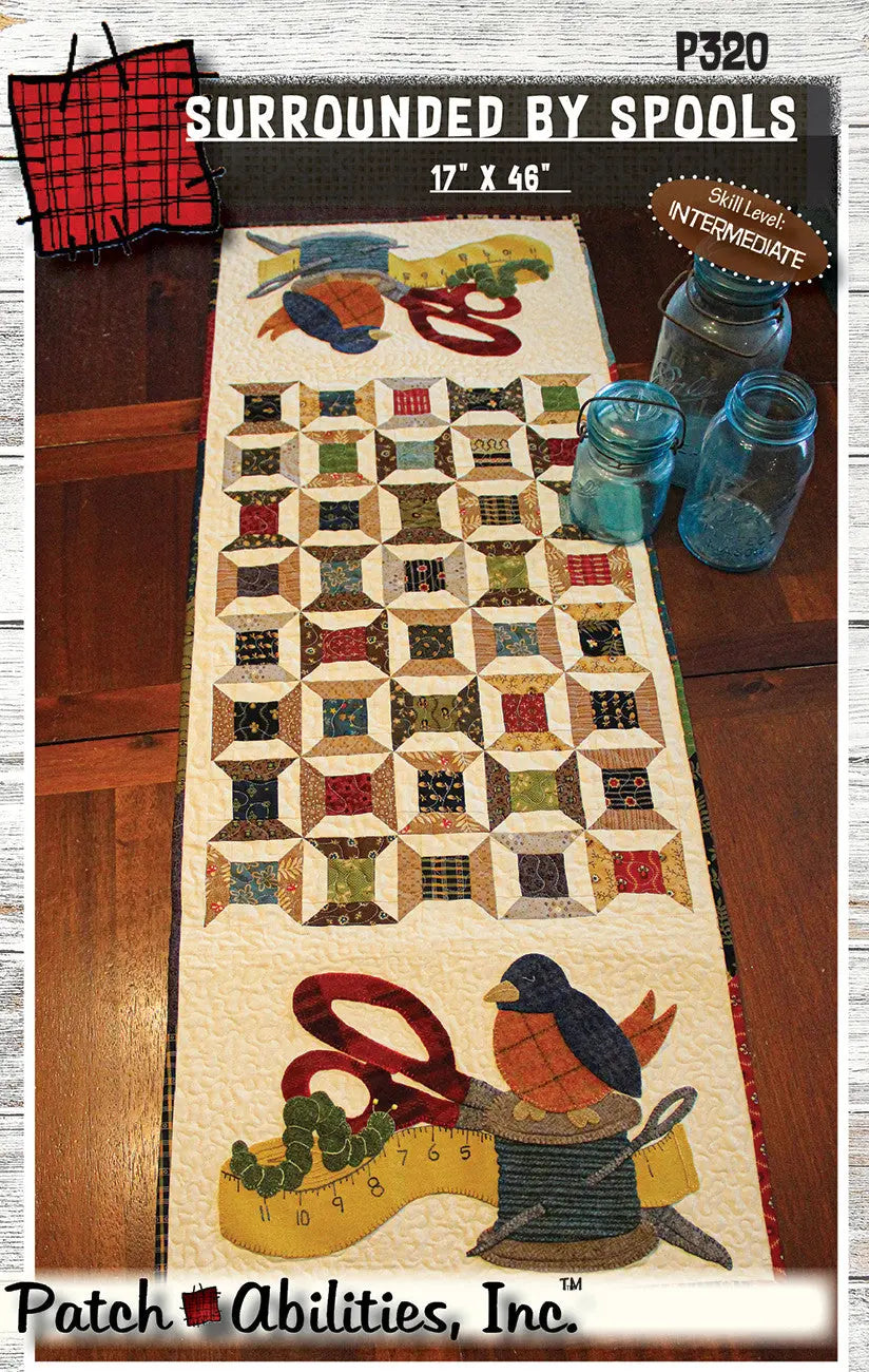 Quilting Pattern Surrounded by Spools
