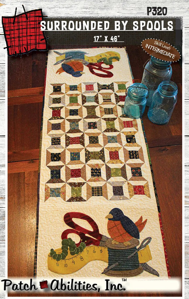 Quilting Pattern Surrounded by Spools