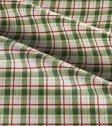 Quilting Cotton Susan Winget Green Plaid Christmas Fabric 100% Cotton