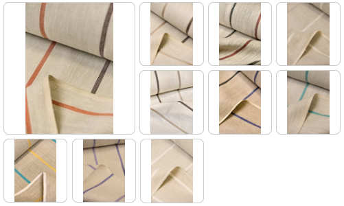 Linen Herringbone Yarn-Dyed Stripe