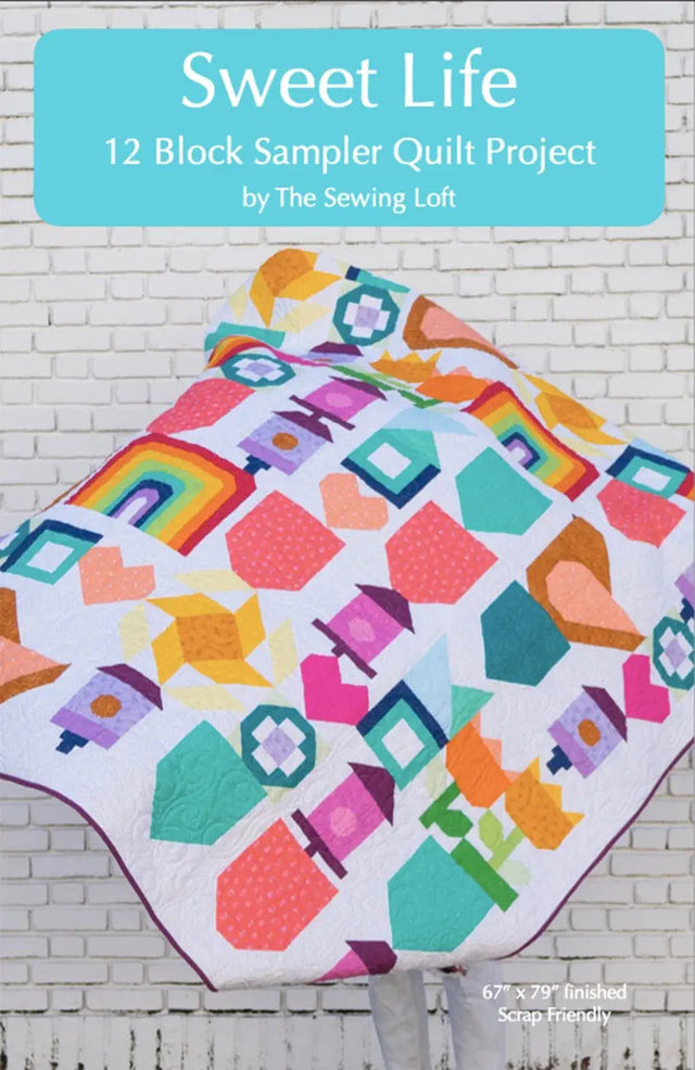 Quilt Pattern Sweet Life Sampler 67in x 79in