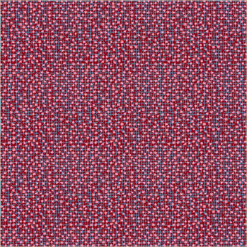 Cotton Fabric Sweet Talk Julia Crimson 44/45"