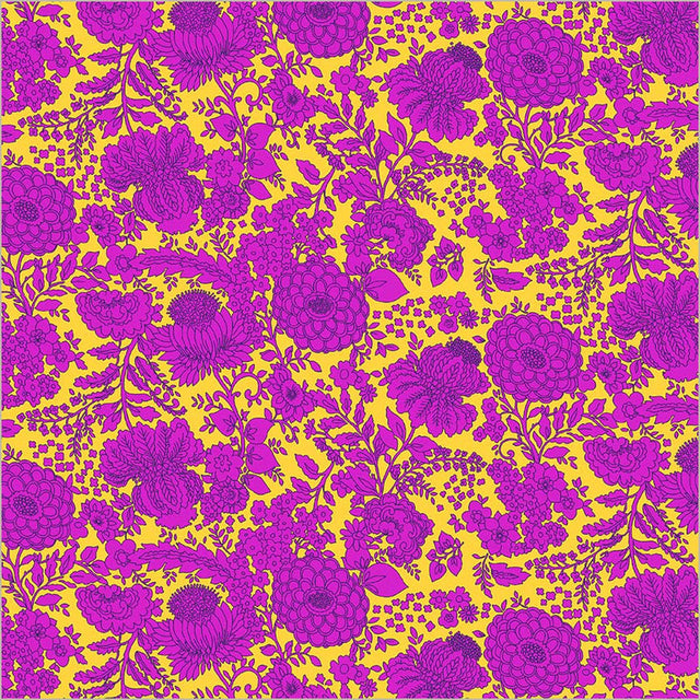 Cotton Print Fabric Sweet Talk Kim Yellow 44/45"