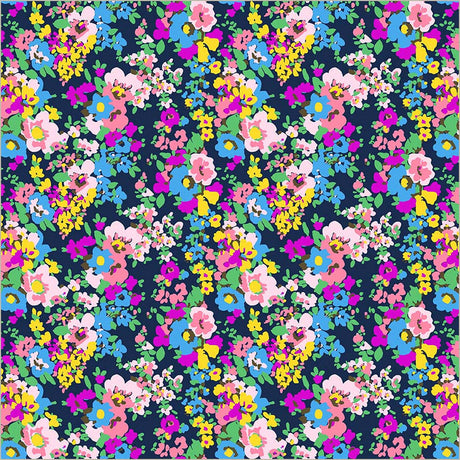 Cotton Fabric Sweet Talk Leann Midnight 44/45"
