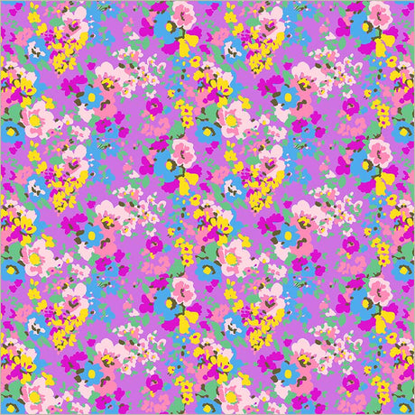 Cotton Fabric Sweet Talk Leann Violet 44/45"