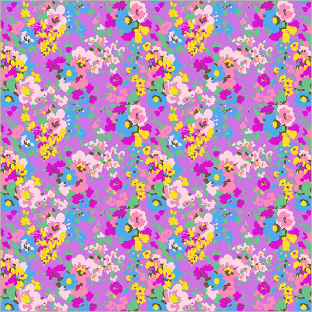 Cotton Fabric Sweet Talk Leann Violet 44/45"