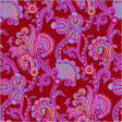 Cotton Print Sweet Talk Natalie Crimson 44/45" Fabric