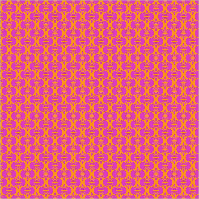 Cotton Fabric Sweet Talk Scott Mandarin 44/45"